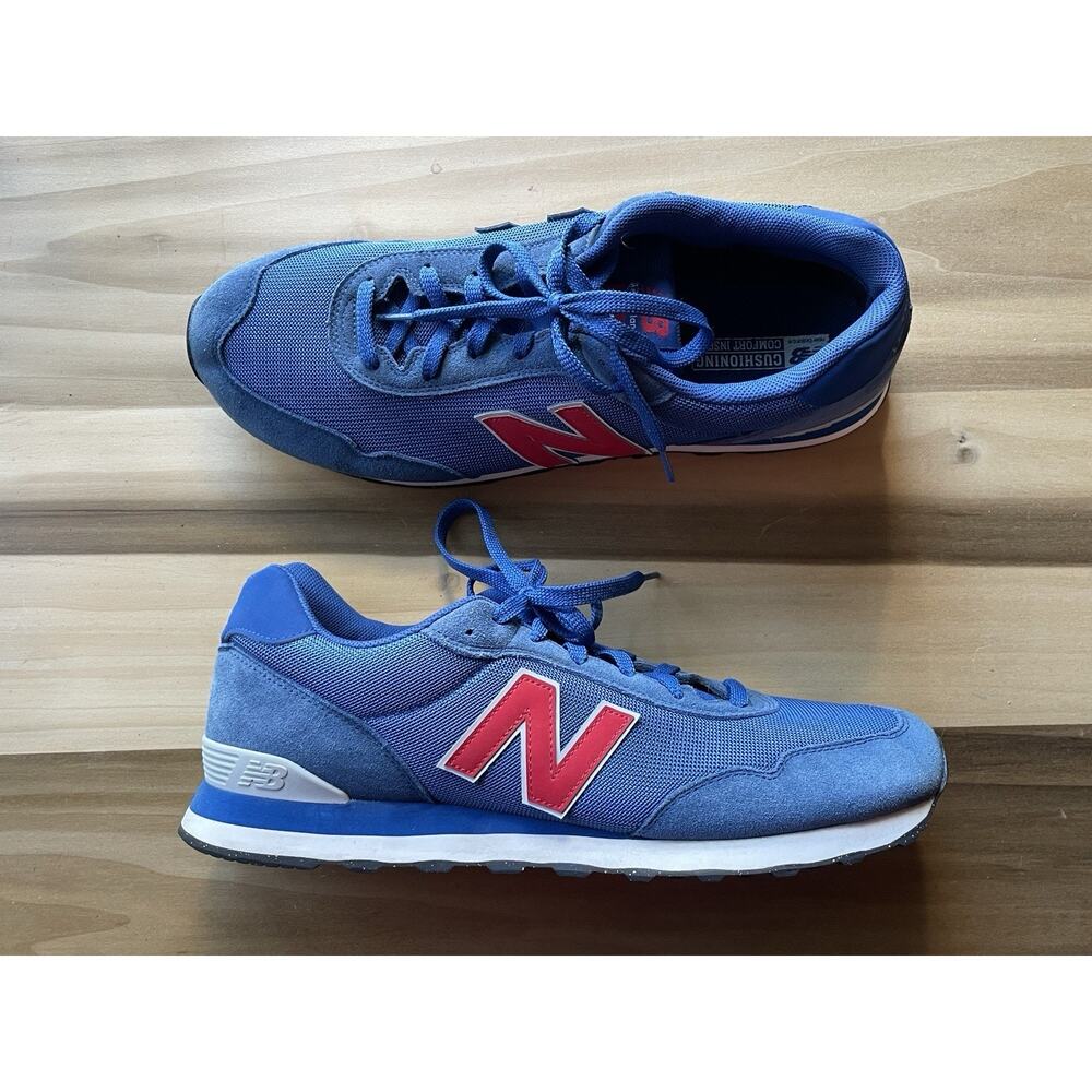 New Balance ML515HTN Size 16 | Suede Blue Red Retro Running Sneakers | Excellent